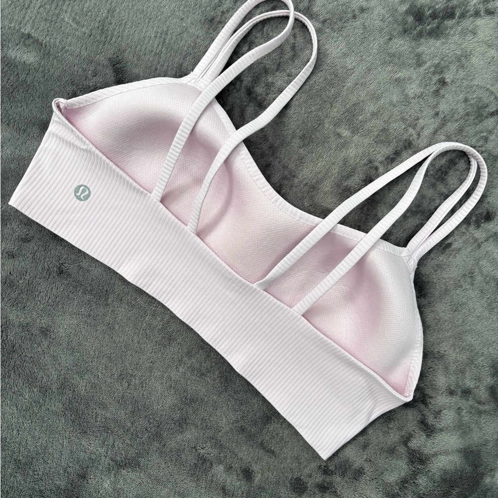 EUC lululemon Soft Pink Strappy Sports Bra